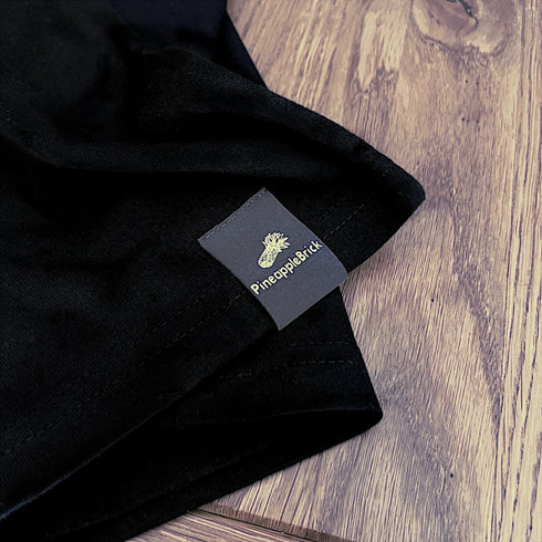 Brand - Bio Baumwolle T-Shirt - Black - PineappleBrick®