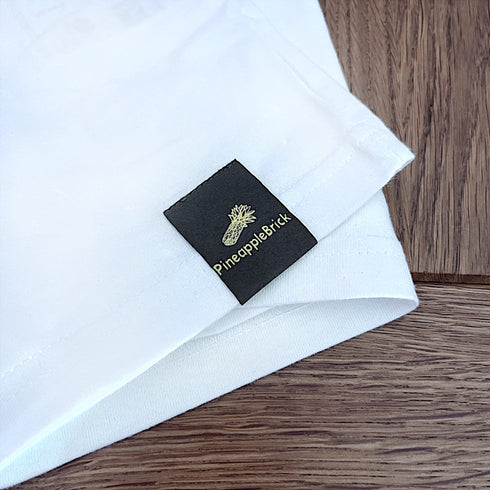 Bio Baumwolle T-Shirt - White - PineappleBrick®