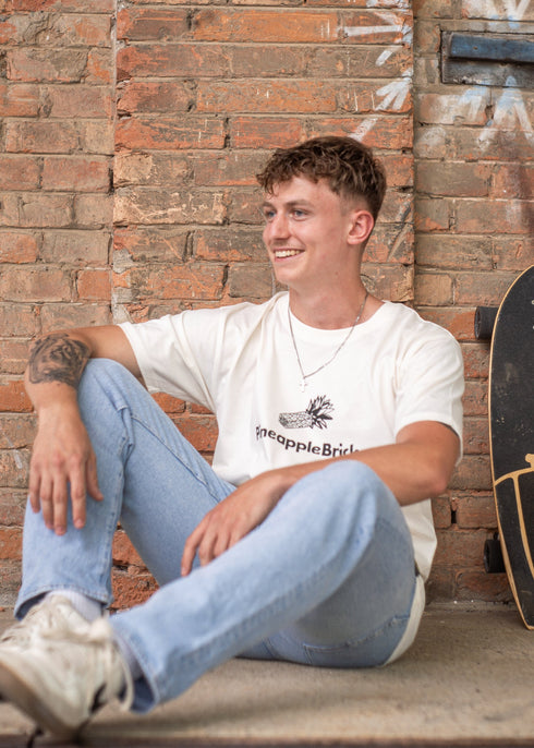 Brand - Bio Baumwolle T-Shirt - Nature - PineappleBrick®