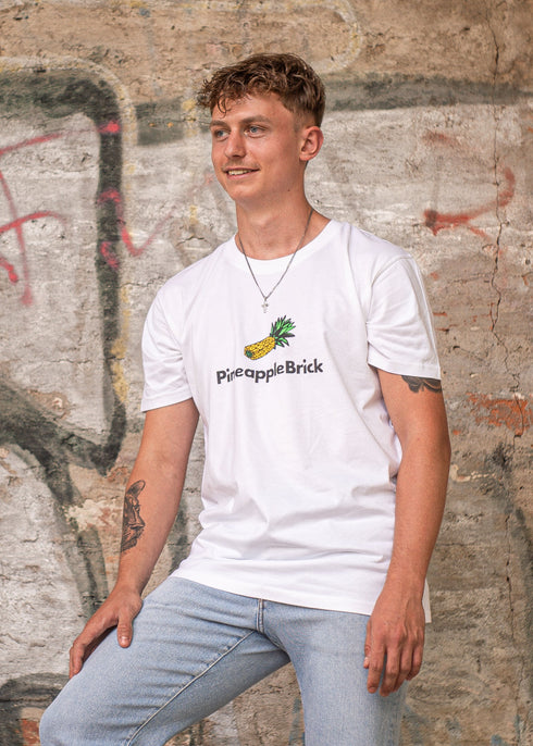 Bio Baumwolle T-Shirt - White - PineappleBrick®